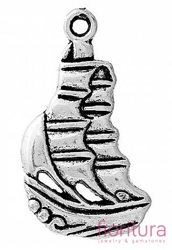 ZAWIESZKA STATEK 13x20MM KOLOR STARE SREBRO