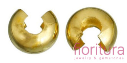 ZACISKI TYPU CRIMP COVER 4MM KOLOR ZŁOTY