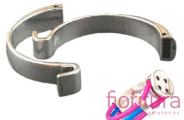 BAZA BRANSOLETKI TYPU CUFF 59MM KOLOR STARE SREBRO