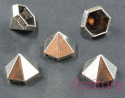 ĆWIEKI PIRAMIDKI 12,5x11MM KOLOR SREBRNY