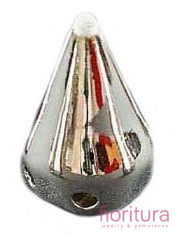 ĆWIEKI STOŻKI 15x10MM KOLOR SREBRNY