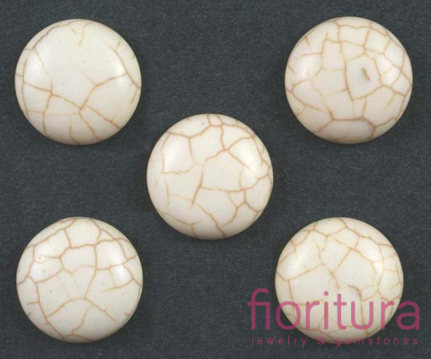 KABOSZON KAMIEŃ NATURALNY HOWLIT KOŁO 18MM