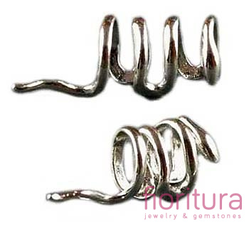 KOLCZYK NAUSZNICA 22x9MM KOLOR STARE SREBRO