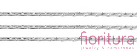 ŁAŃCUSZEK CARDANO 0,8x0,8MM POSREBRZANY