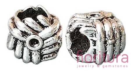 PRZEKŁADKA KŁĘBEK OK.10MM KOLOR STARE SREBRO