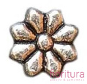 PRZEKŁADKA KWIATEK 10MM KOLOR STARE SREBRO