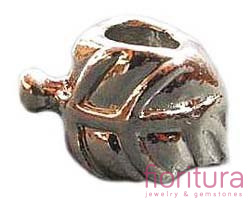 PRZEKŁADKA LISTEK 15X10MM KOLOR STARE SREBRO