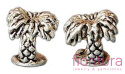 PRZEKŁADKA PALMA 11x8MM KOLOR STARE SREBRO