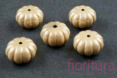 PRZEKŁADKA PRĄŻKOWANA OPONKA 15x9,5MM KOLOR JASNE ZŁOTO