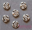 PRZEKŁADKA RÓŻYCZKA 10MM KOLOR STARE SREBRO