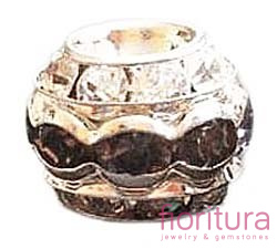 PRZEKŁADKA Z KRYSZTAŁKAMI 10X8MM KOLOR TANZANITE