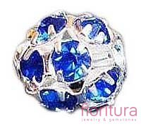 PRZEKŁADKA Z KRYSZTAŁKAMI 8MM KOLOR DARK BLUE