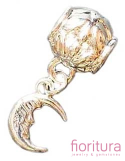 PRZEKŁADKA ZAWIESZKA KSIĘŻYC 28MM KOLOR SREBRNY