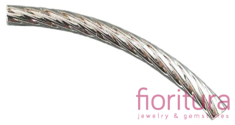 RURKA ŁUK DEKORACYJNY 60X5MM KOLOR SREBRNY