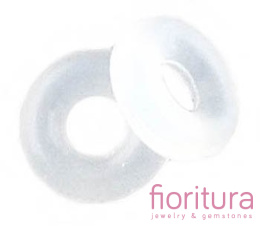 STOPER DO KORALIKÓW MODUŁOWYCH GUMKA SILIKONOWA 6x2MM KOLOR TRANSPARENTNY