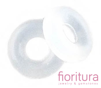 STOPER DO KORALIKÓW MODUŁOWYCH GUMKA SILIKONOWA 6x2MM KOLOR TRANSPARENTNY