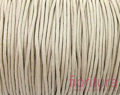 SZNUREK JUBILERSKI WOSKOWANY 1,5MM KOLOR JASNY BEŻOWY