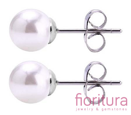 SZTYFTY Z PEREŁKĄ AKRYLOWĄ 20MM KOLOR BIAŁY