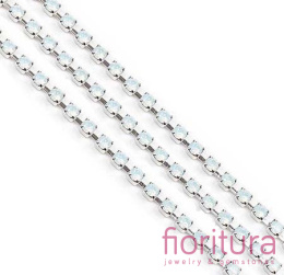 TAŚMA BIŻUTERYJNA 3MM KOLOR BIAŁY