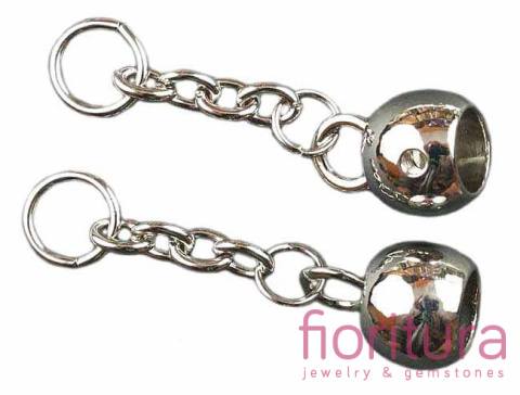 ZAWIESZKA BRELOK 55x15MM KOLOR SREBRNY