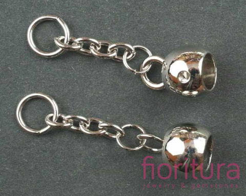 ZAWIESZKA BRELOK 55x15MM KOLOR SREBRNY