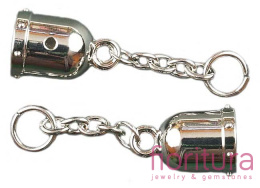 ZAWIESZKA BRELOK 60x16MM KOLOR SREBRNY