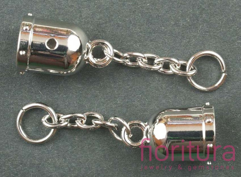 ZAWIESZKA BRELOK 60x16MM KOLOR SREBRNY