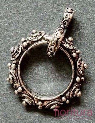 ZAWIESZKA DEKORACYJNA 44X30MM KOLOR STARE SREBRO