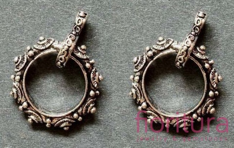 ZAWIESZKA DEKORACYJNA 44X30MM KOLOR STARE SREBRO