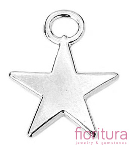 ZAWIESZKA GWIAZDKA 11x9MM KOLOR STARE SREBRO