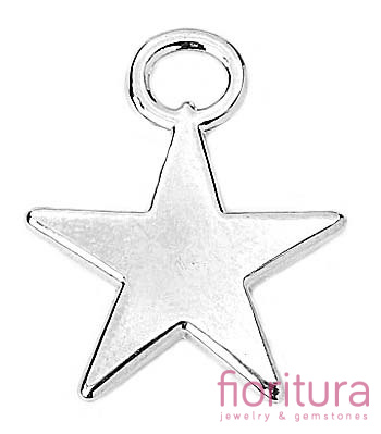ZAWIESZKA GWIAZDKA 11x9MM KOLOR STARE SREBRO