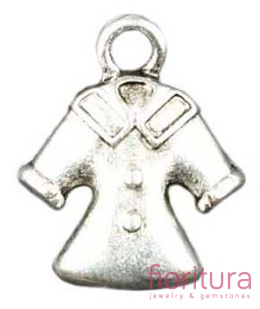 ZAWIESZKA PŁASZCZ 18x15MM KOLOR STARE SREBRO