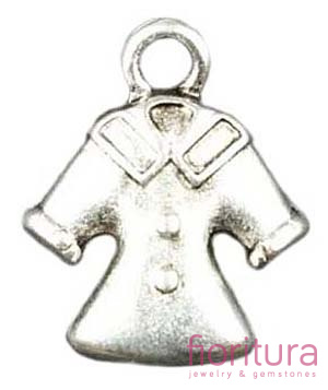 ZAWIESZKA PŁASZCZ 18x15MM KOLOR STARE SREBRO