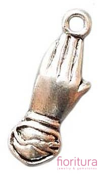 ZAWIESZKA RĘKA 22x7MM KOLOR STARE SREBRO