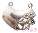 ZAWIESZKA SŁOWIK 33x28MM KOLOR STARE SREBRO