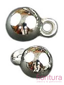 ZAWIESZKI KULA 9x6MM KOLOR STARE SREBRO