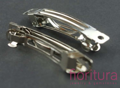 BAZA SPINKI DO WŁOSÓW 30x6MM KOLOR SREBRNY