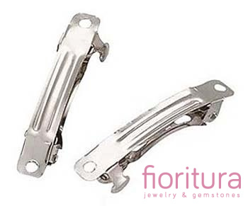 BAZA SPINKI DO WŁOSÓW 39x6MM KOLOR SREBRNY