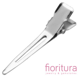 BAZA SPINKI DO WŁOSÓW 45x10MM KOLOR SREBRNY