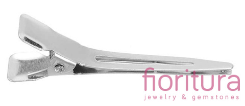 BAZA SPINKI DO WŁOSÓW 45x10MM KOLOR SREBRNY