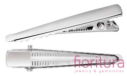 BAZA SPINKI DO WŁOSÓW 47x8MM KOLOR SREBRNY