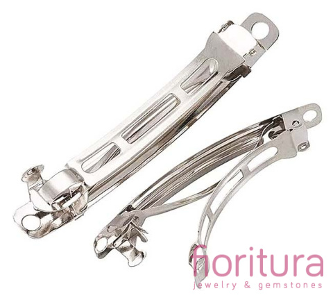 BAZA SPINKI DO WŁOSÓW 50x6MM KOLOR SREBRNY