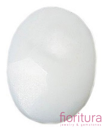 KABOSZON MASA PERŁOWA OWAL 11x8MM KOLOR BIAŁY