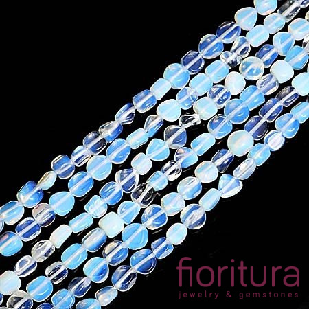 KAMIEŃ NATURALNY OPAL NIEREGULARNY 12-8x8-4MM SZNUR