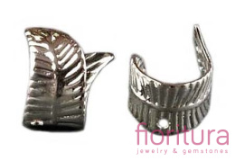 KOLCZYK NAUSZNICA 11x9MM KOLOR STARE SREBRO