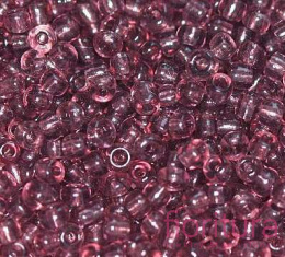 KORALIKI SZKLANE DROBNE TRANSPARENTNE 2MM KOLOR AMETYST