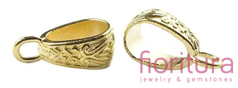 KRAWATKA DO ZAWIESZEK 18x7MM KOLOR ZŁOTY