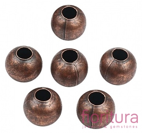 KULKI GŁADKIE 2,4MM KOLOR MIEDZIANY