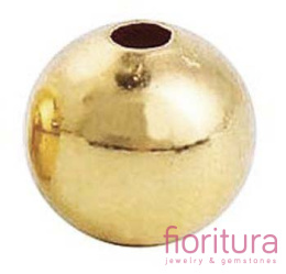 KULKI GŁADKIE PEŁNE 4MM KOLOR JASNY ZŁOTY