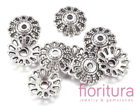 NAKŁADKA AŻUROWA 12MM KOLOR STARE SREBRO